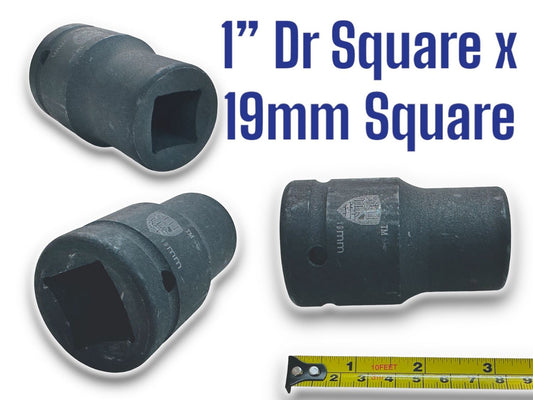 1” Dr x 19mm Square Socket