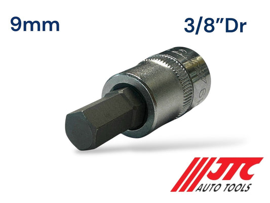 9mm Hex Socket 3/8" Dr JTC